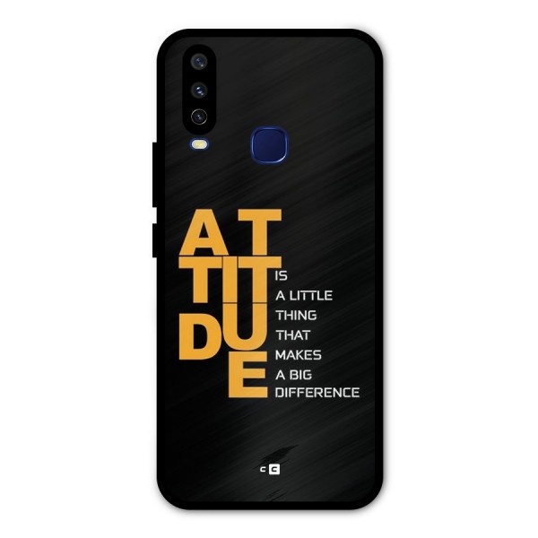 Attitude Difference Metal Back Case for Vivo Y15