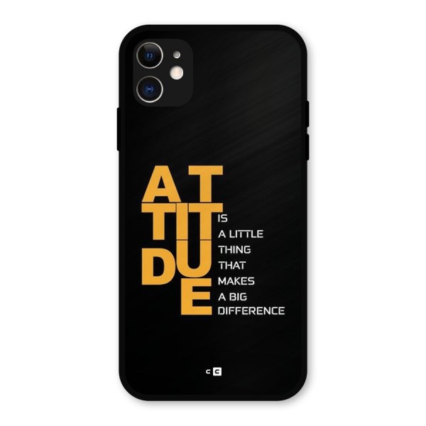 Attitude Difference Metal Back Case for iPhone 11