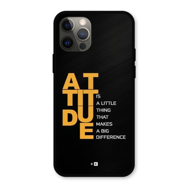 Attitude Difference Metal Back Case for iPhone 12 Pro