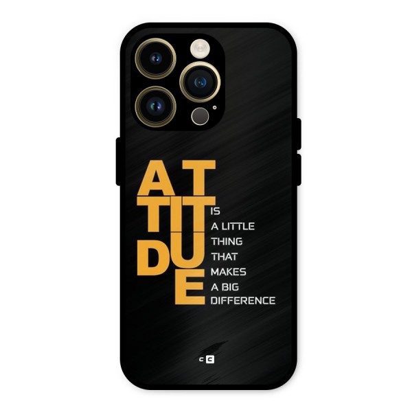 Attitude Difference Metal Back Case for iPhone 14 Pro