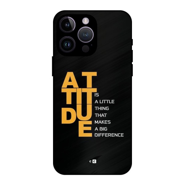 Attitude Difference Metal Back Case for iPhone 14 Pro Max