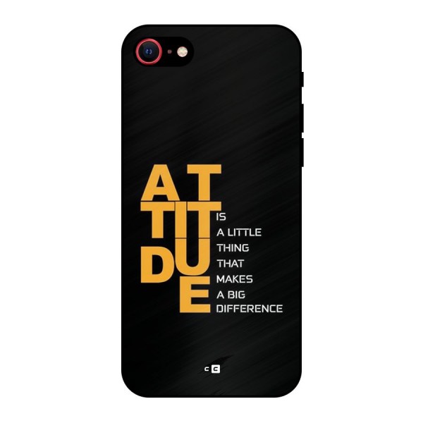 Attitude Difference Metal Back Case for iPhone 8