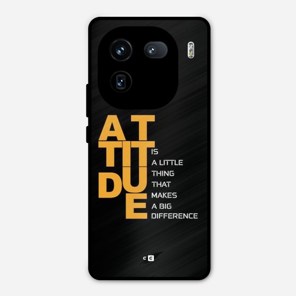 Attitude Difference Metal Back Case for iQOO 12