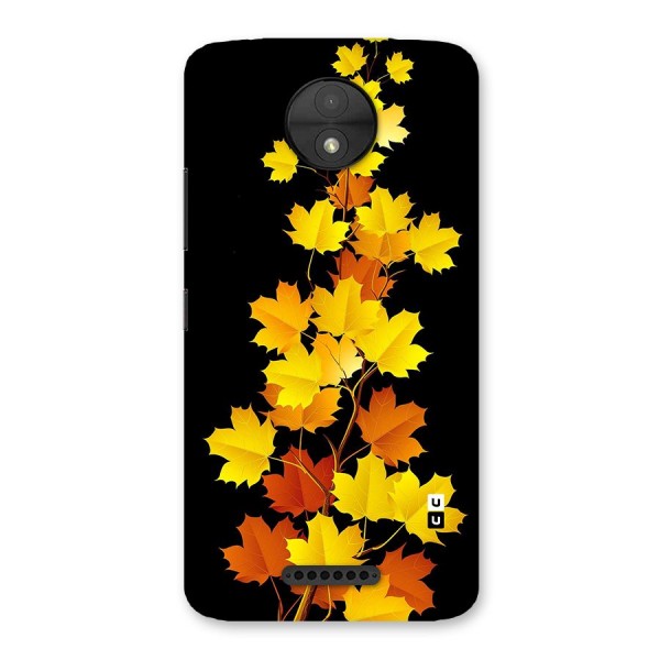 Autumn Forest Leaves Back Case for Moto C