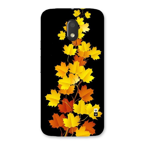 Autumn Forest Leaves Back Case for Moto E3 Power