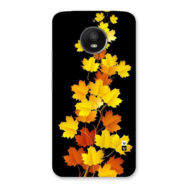 Autumn Forest Leaves Back Case for Moto E4 Plus