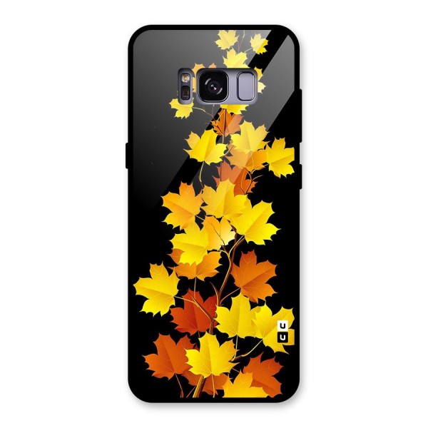 Autumn Forest Leaves Glass Back Case for Galaxy S8