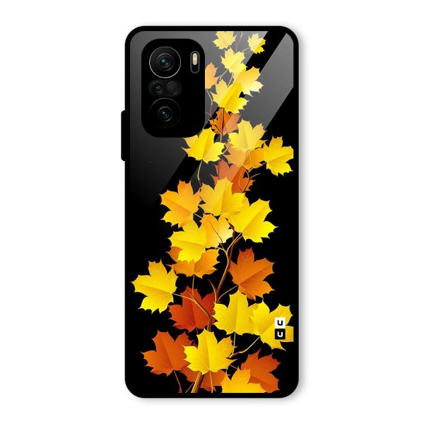 Autumn Forest Leaves Glass Back Case for Mi 11x