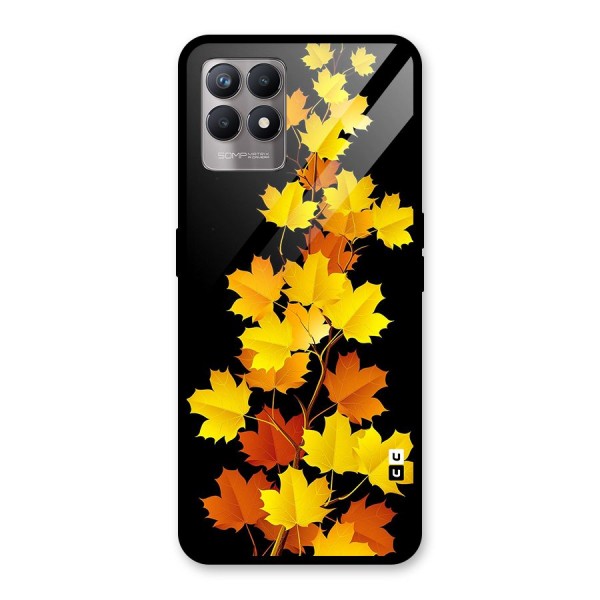 Autumn Forest Leaves Glass Back Case for Realme 8i