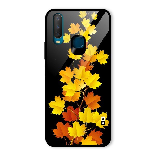 Autumn Forest Leaves Glass Back Case for Vivo Y12