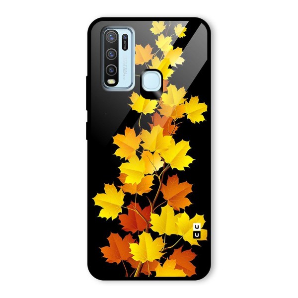 Autumn Forest Leaves Glass Back Case for Vivo Y50