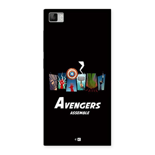 Avengers Assemble Back Case for Mi3