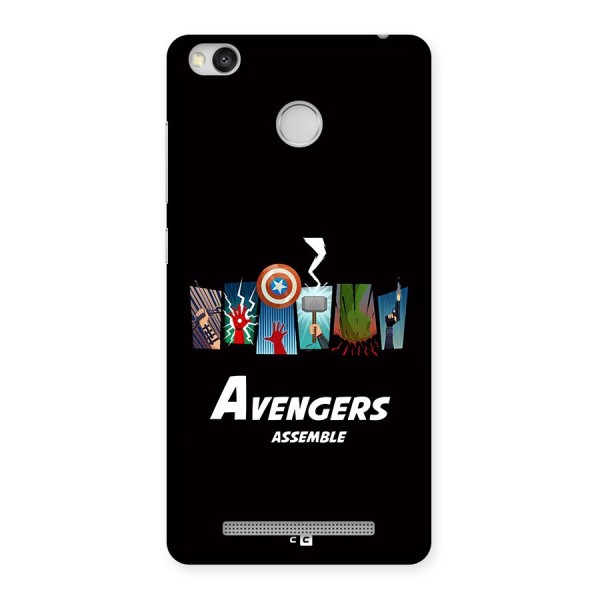 Avengers Assemble Back Case for Redmi 3S Prime