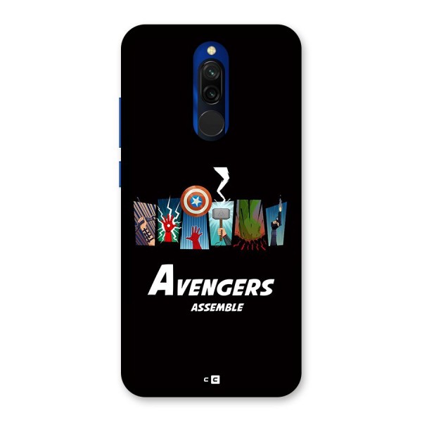 Avengers Assemble Back Case for Redmi 8