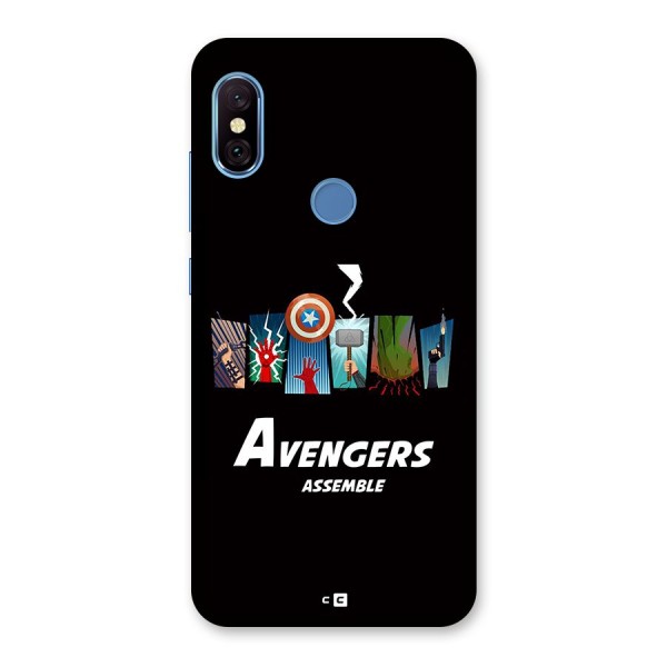 Avengers Assemble Back Case for Redmi Note 6 Pro