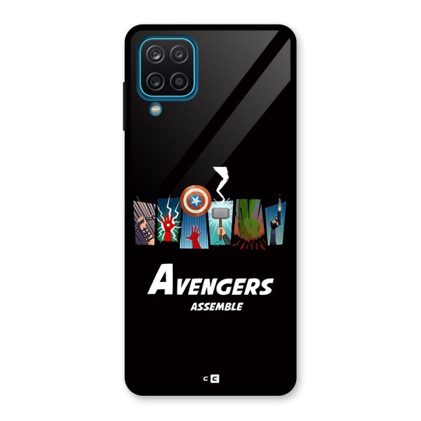 Avengers Assemble Glass Back Case for Galaxy A12