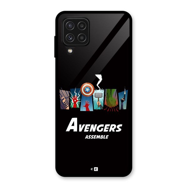 Avengers Assemble Glass Back Case for Galaxy A22 4G