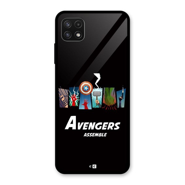 Avengers Assemble Glass Back Case for Galaxy A22 5G