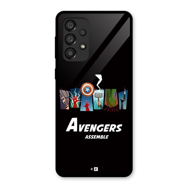 Avengers Assemble Glass Back Case for Galaxy A33 5G