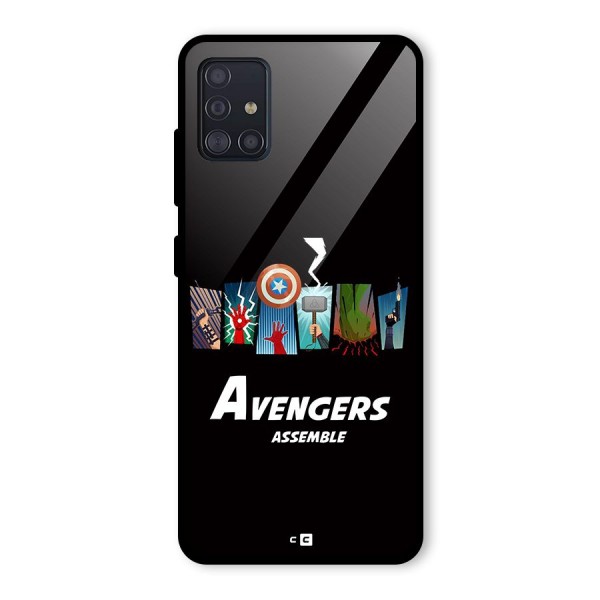 Avengers Assemble Glass Back Case for Galaxy A51