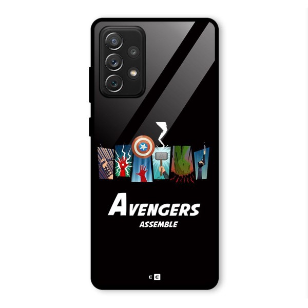 Avengers Assemble Glass Back Case for Galaxy A72