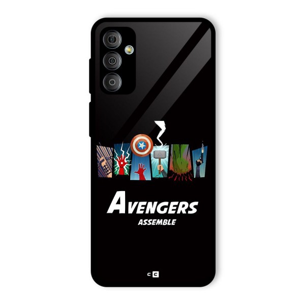 Avengers Assemble Glass Back Case for Galaxy F23