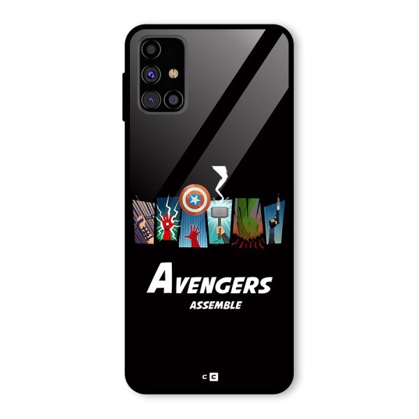 Avengers Assemble Glass Back Case for Galaxy M31s