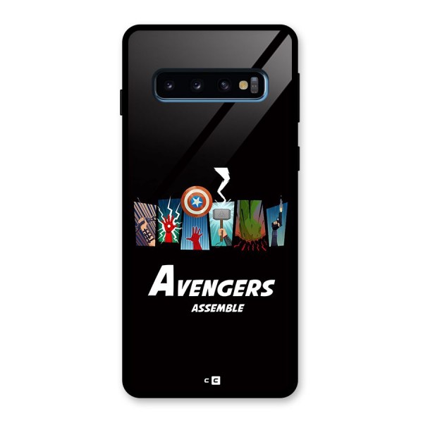 Avengers Assemble Glass Back Case for Galaxy S10