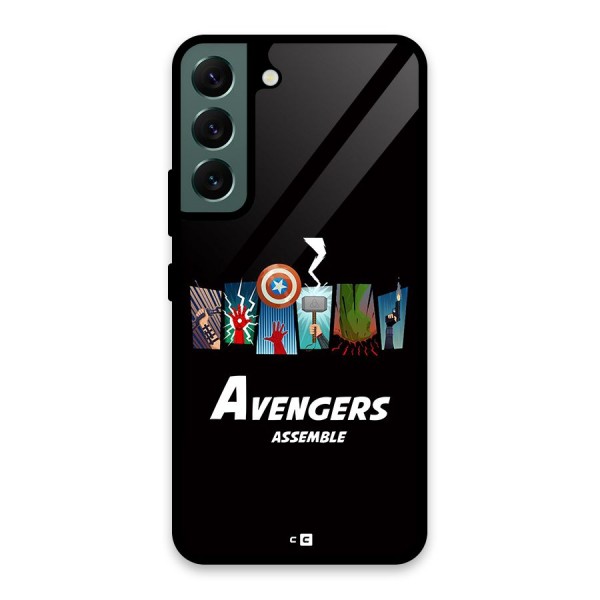 Avengers Assemble Glass Back Case for Galaxy S22 5G