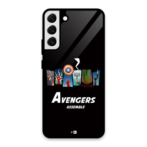 Avengers Assemble Glass Back Case for Galaxy S22 Plus 5G