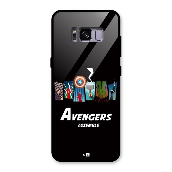 Avengers Assemble Glass Back Case for Galaxy S8