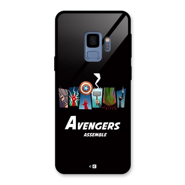 Avengers Assemble Glass Back Case for Galaxy S9