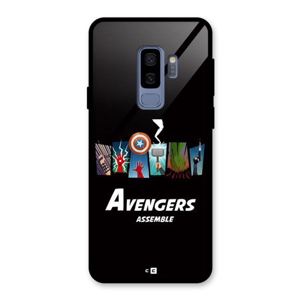 Avengers Assemble Glass Back Case for Galaxy S9 Plus