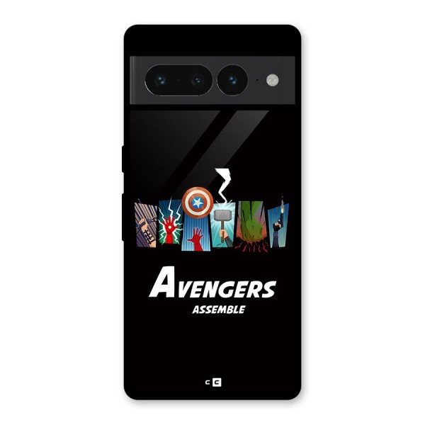 Avengers Assemble Glass Back Case for Google Pixel 7 Pro