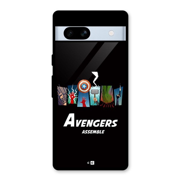 Avengers Assemble Glass Back Case for Google Pixel 7a