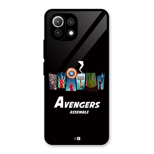 Avengers Assemble Glass Back Case for Mi 11 Lite