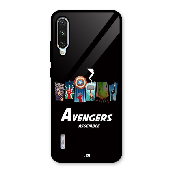 Avengers Assemble Glass Back Case for Mi A3