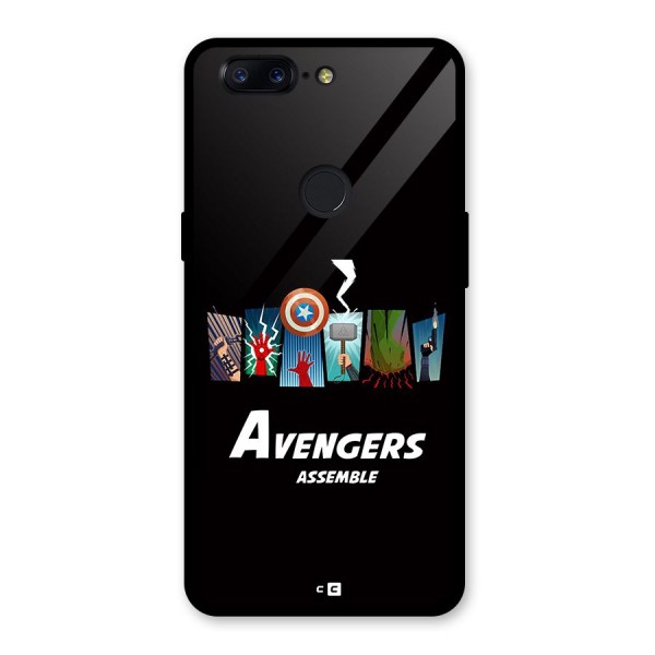 Avengers Assemble Glass Back Case for OnePlus 5T