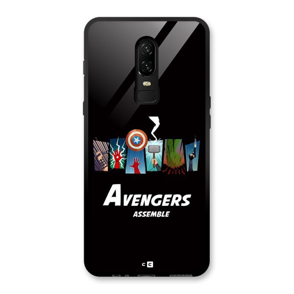 Avengers Assemble Glass Back Case for OnePlus 6