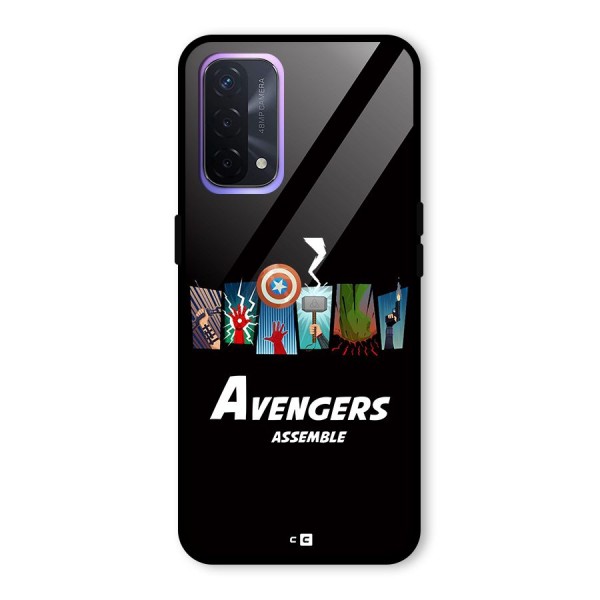 Avengers Assemble Glass Back Case for Oppo A74 5G