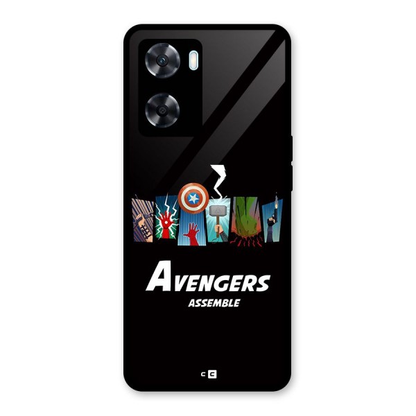 Avengers Assemble Glass Back Case for Oppo A77s