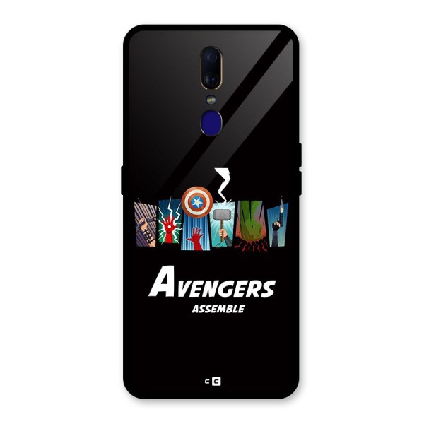 Avengers Assemble Glass Back Case for Oppo F11