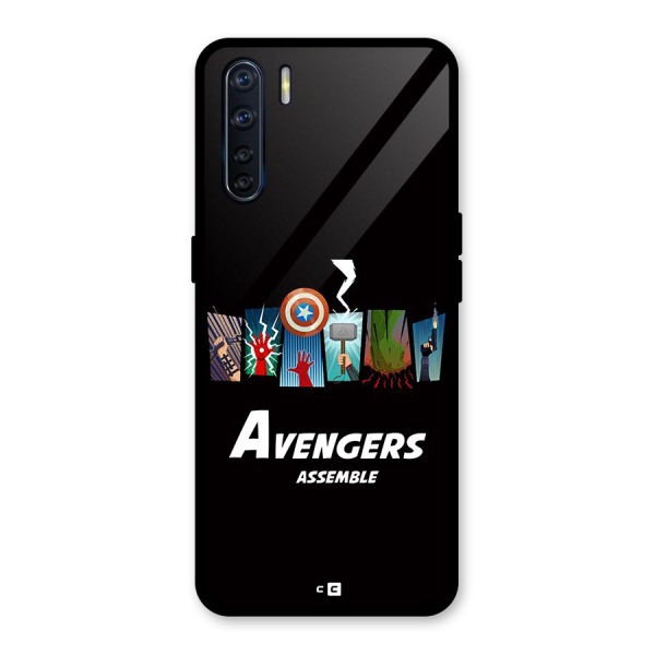 Avengers Assemble Glass Back Case for Oppo F15