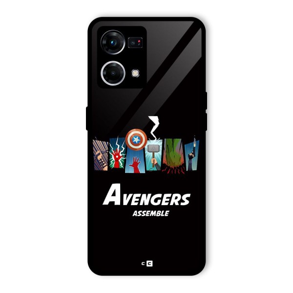 Avengers Assemble Glass Back Case for Oppo F21 Pro 4G