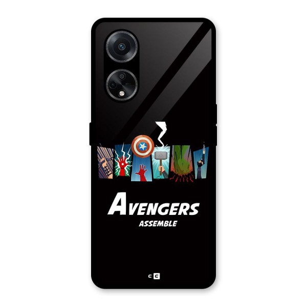 Avengers Assemble Glass Back Case for Oppo F23