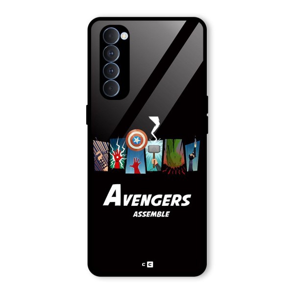 Avengers Assemble Glass Back Case for Oppo Reno4 Pro