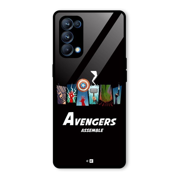 Avengers Assemble Glass Back Case for Oppo Reno5 Pro 5G