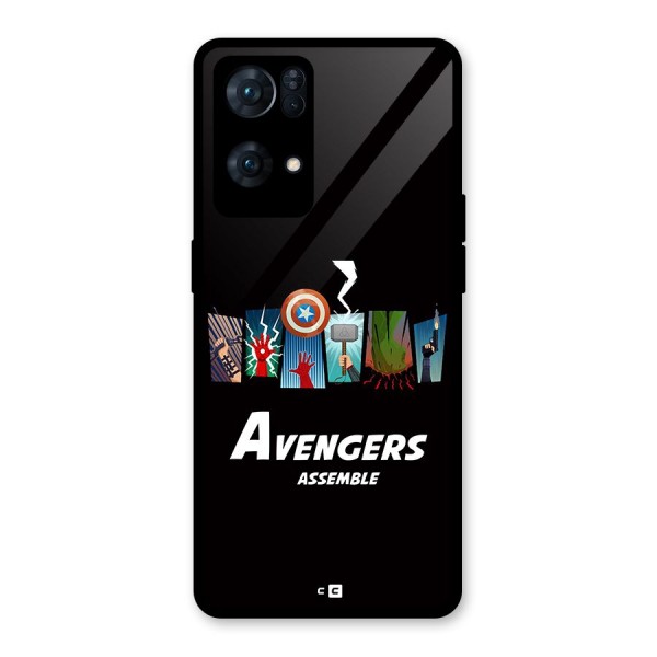 Avengers Assemble Glass Back Case for Oppo Reno7 Pro 5G