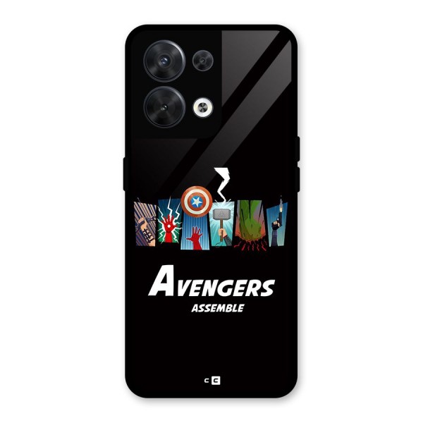 Avengers Assemble Glass Back Case for Oppo Reno8 5G