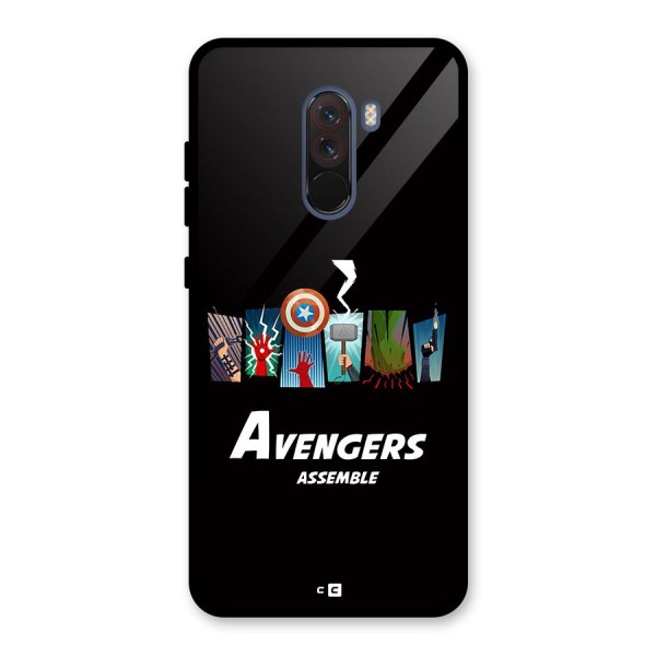 Avengers Assemble Glass Back Case for Poco F1